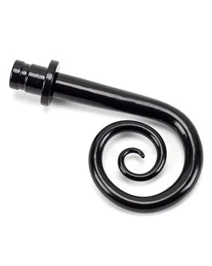 Black Monkeytail Curtain Finial (pair)