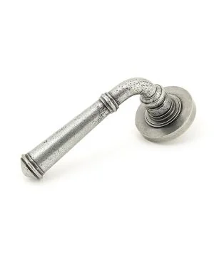 Pewter Regency Lever on Rose Set (Plain) - Unsprung