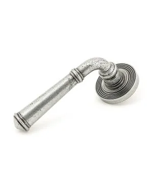 Pewter Regency Lever on Rose Set (Beehive) - Unsprung