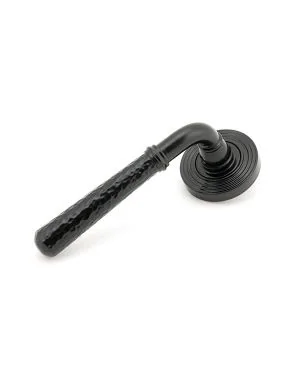 Black Hammered Newbury Lever on Rose Set (Beehive) - Unsprung