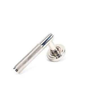 Polished Nickel Brompton Lever on Rose Set (Art Deco) - Unsprung