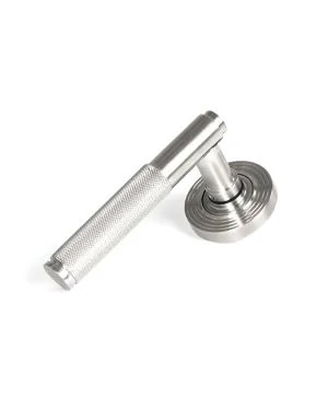 Satin Marine SS (316) Brompton Lever on Rose Set (Beehive) - Unsprung