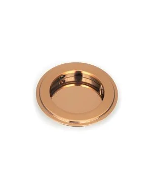 Polished Bronze 75mm Art Deco Round Pull