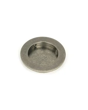 Pewter 75mm Plain Round Pull