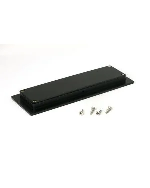Matt Black 175mm Plain Rectangular Pull
