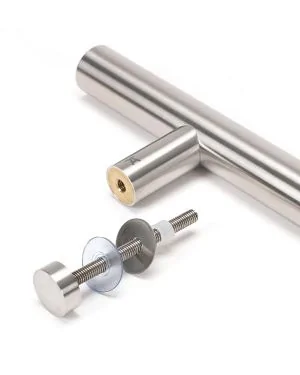 Satin SS (304) 100mm Bolt Fixings for T Bar (2)