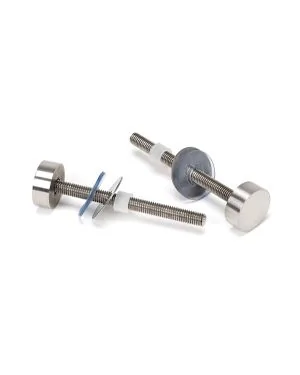 Satin SS (304) 100mm Bolt Fixings for T Bar (2)