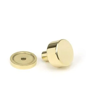 Polished Brass Kelso Cabinet Knob - 25mm (Plain)