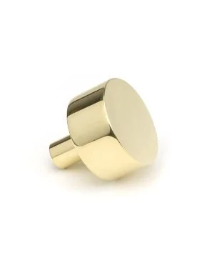 Polished Brass Kelso Cabinet Knob - 32mm (No Rose)