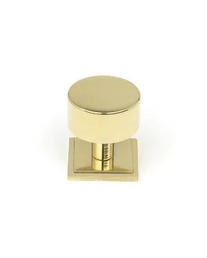 Polished Brass Kelso Cabinet Knob - 32mm (Square)