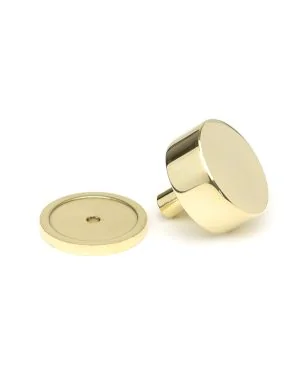 Polished Brass Kelso Cabinet Knob - 38mm (Plain)