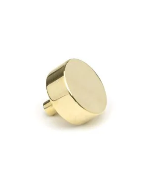Polished Brass Kelso Cabinet Knob - 38mm (No Rose)