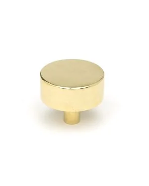 Polished Brass Kelso Cabinet Knob - 38mm (No Rose)