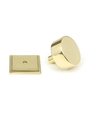 Polished Brass Kelso Cabinet Knob - 38mm (Square)