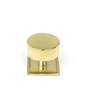 Polished Brass Kelso Cabinet Knob - 38mm (Square)