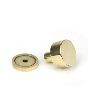 Aged Brass Kelso Cabinet Knob - 25mm (Plain)