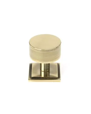Aged Brass Kelso Cabinet Knob - 32mm (Square)
