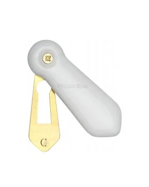 Covered Escutcheon Plain White