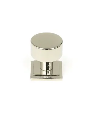 Polished Nickel Kelso Cabinet Knob - 25mm (Square)