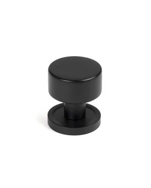 Matt Black Kelso Cabinet Knob - 25mm (Plain)