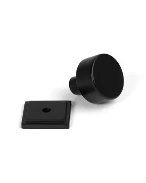 Matt Black Kelso Cabinet Knob - 25mm (Square)