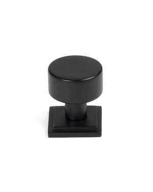 Matt Black Kelso Cabinet Knob - 25mm (Square)