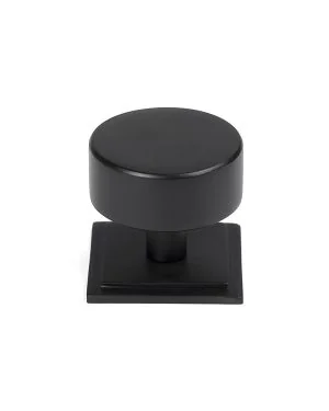 Matt Black Kelso Cabinet Knob - 38mm (Square)