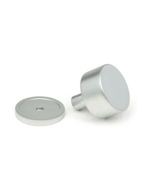 Satin Chrome Kelso Cabinet Knob - 32mm (Plain)