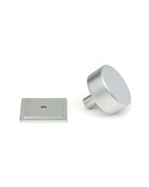 Satin Chrome Kelso Cabinet Knob - 38mm (Square)