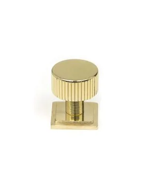 Polished Brass Judd Cabinet Knob - 25mm (Square)