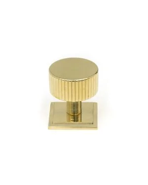 Polished Brass Judd Cabinet Knob - 32mm (Square)