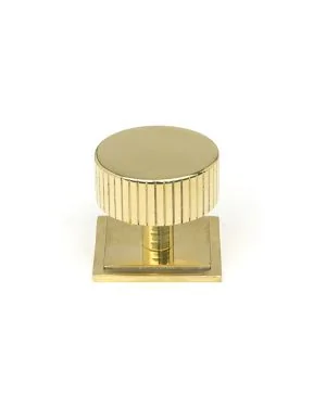 Polished Brass Judd Cabinet Knob - 38mm (Square)