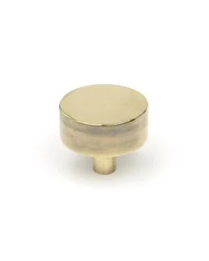 Aged Brass Kelso Cabinet Knob - 38mm (No rose)
