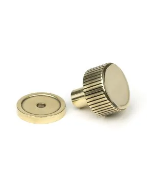 Aged Brass Judd Cabinet Knob - 25mm (Plain)