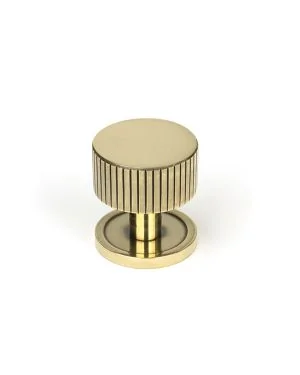 Aged Brass Judd Cabinet Knob - 32mm (Plain)