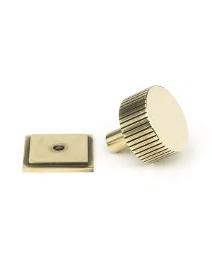 Aged Brass Judd Cabinet Knob - 32mm (Square)