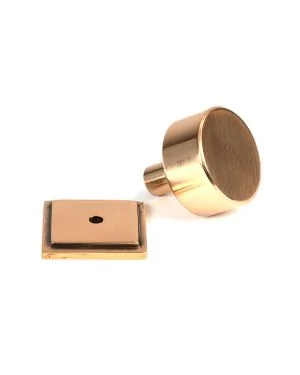 Polished Bronze Kelso Cabinet Knob - 32mm (Square)