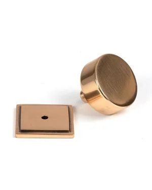Polished Bronze Kelso Cabinet Knob - 38mm (Square)
