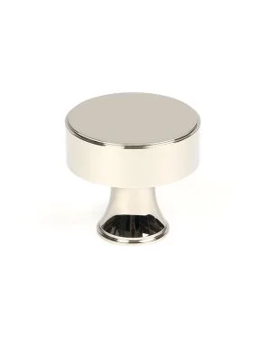 Polished Nickel Scully Cabinet Knob - 38mm