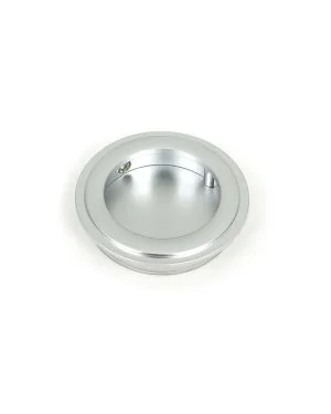 Satin Chrome 60mm Art Deco Round Pull