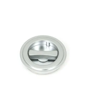 Satin Chrome 60mm Art Deco Round Pull - Privacy Set