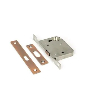Polished Bronze 50mm Sliding Door Lock