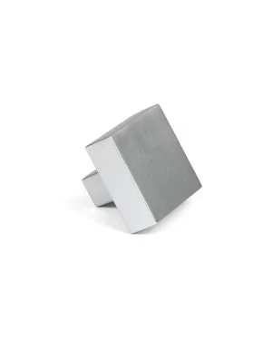 Satin Chrome Albers Cabinet Knob - 35mm