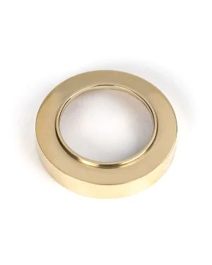 Polished Brass Round Escutcheon (Plain)