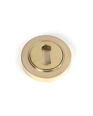 Polished Brass Round Escutcheon (Plain)