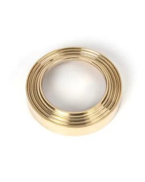 Polished Brass Round Escutcheon (Beehive)