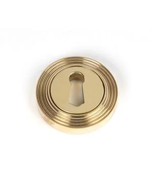 Polished Brass Round Escutcheon (Beehive)