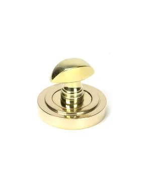 Polished Brass Round Thumbturn Set (Art Deco)