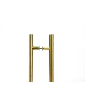Aged Brass (316) 1.8m T Bar Handle B2B 32mm Ø