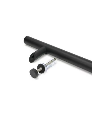 Matt Black SS (304) 100mm Bolt Fixings for T Bar (2) - Offset